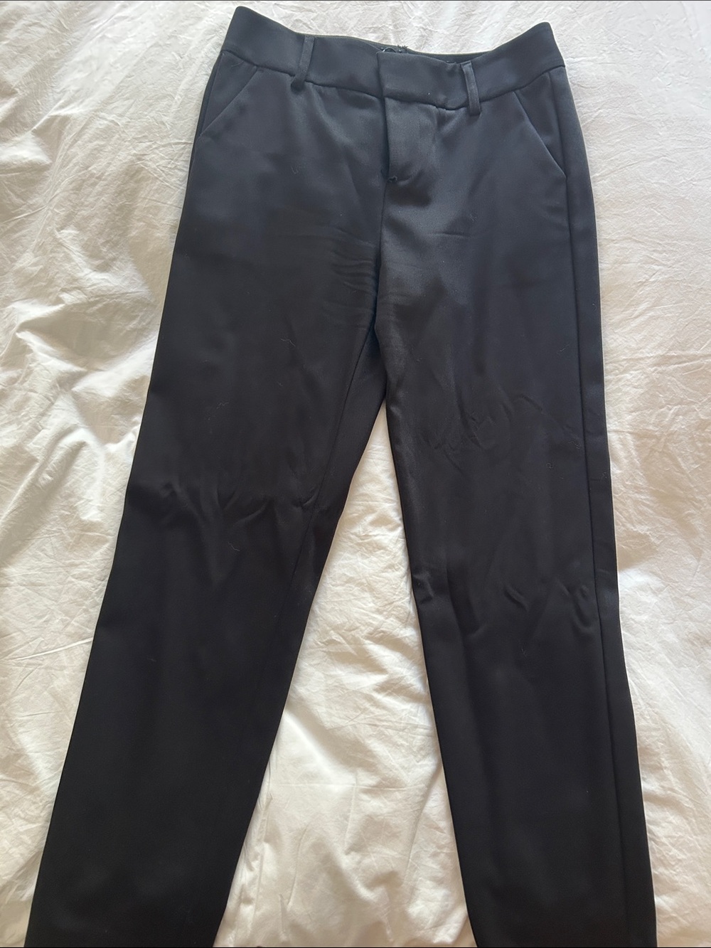 Alice and Olivia Black Dress Pants - Classic Straight Fit Medium Rise